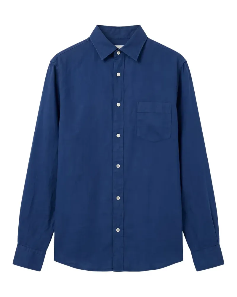 Hartford Paul pocket shirt - Blau Blau