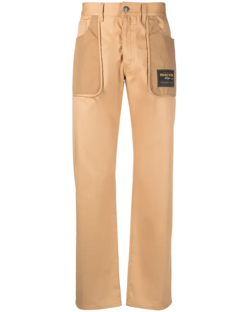 Moschino Hose mit geradem Bein - Nude Nude