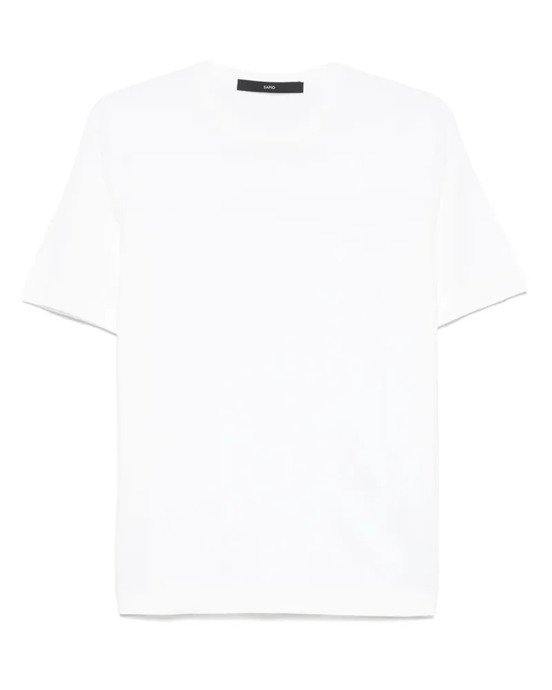 Sapio Fein gestricktes T-Shirt - Weiß Weiß