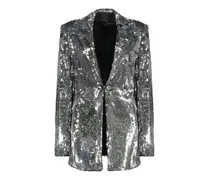 Blazer mit Pailletten - Silber