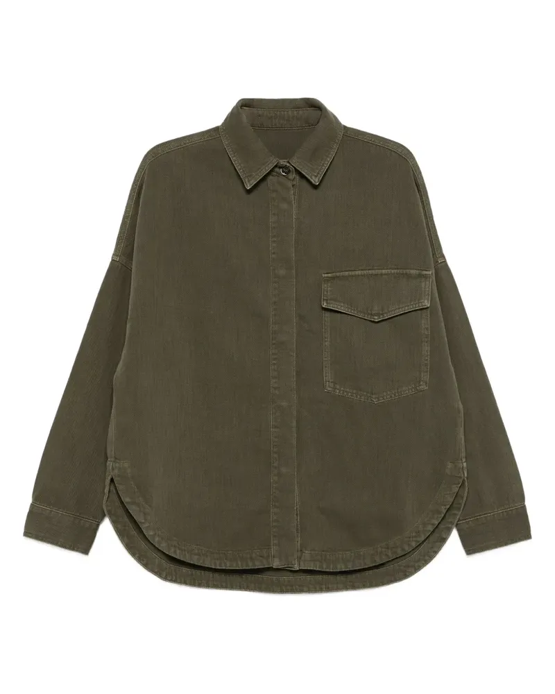 nine:inthe:morning Hemdjacke mit Tasche - Grün Grün