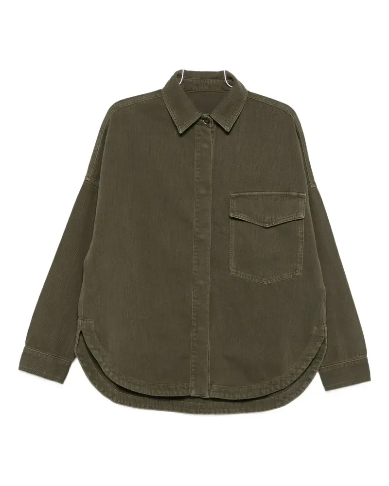 nine:inthe:morning pocket shirt jacket - Grün Grün