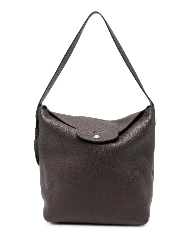 Longchamp Le Pliage City Tote Bag aus Leder - Braun Braun