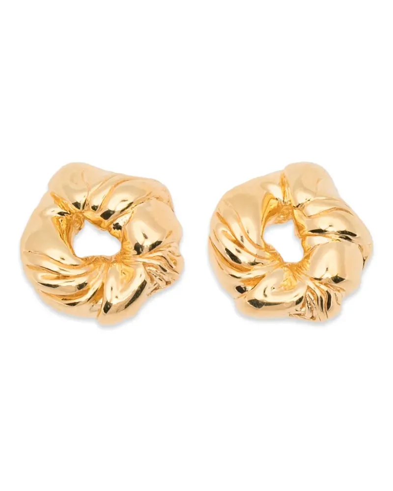 Completedworks twisted earrings - Gold Gold