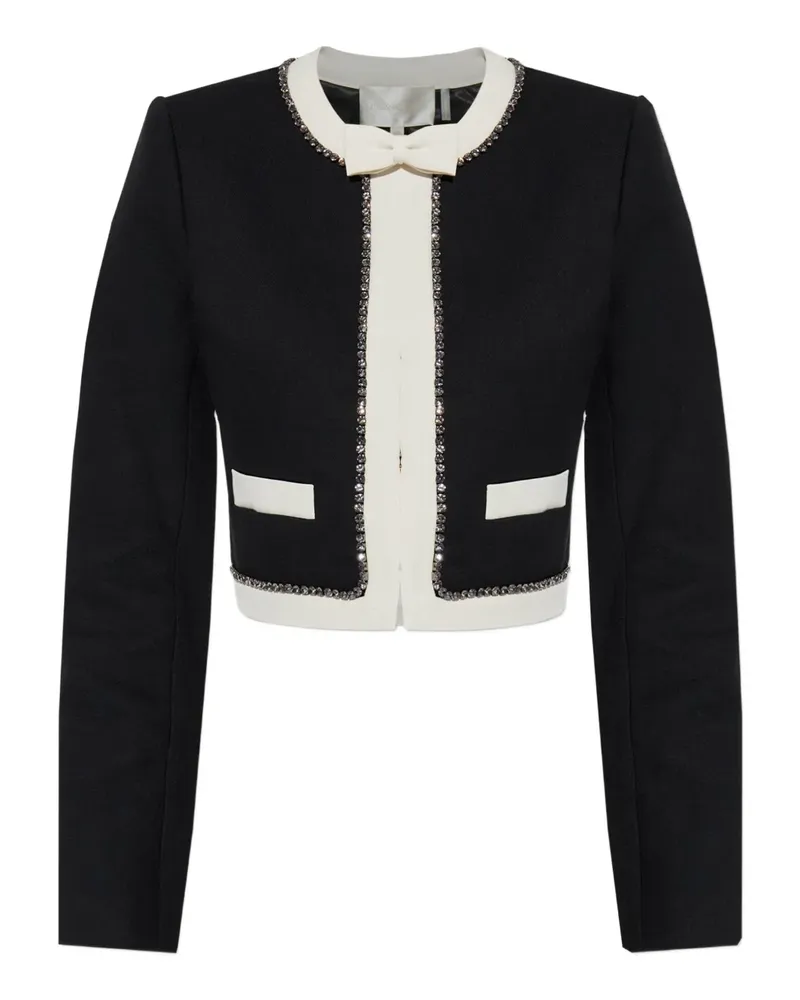 LoveShackFancy Jacke mit Schleifendetail - Schwarz Schwarz