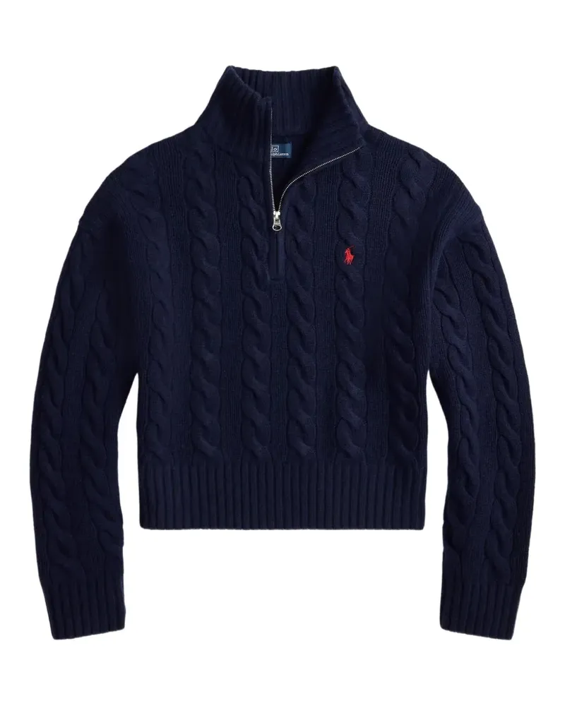 Ralph Lauren Pullover mit Zopfmuster - Blau Blau