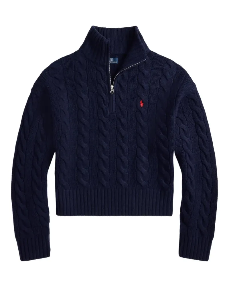 Ralph Lauren Pullover mit Zopfmuster - Blau Blau