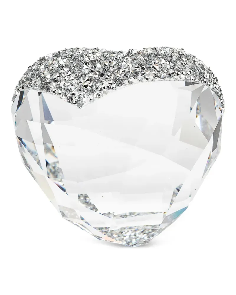 Swarovski Herzfigur mit Kristallen - Silber Silber