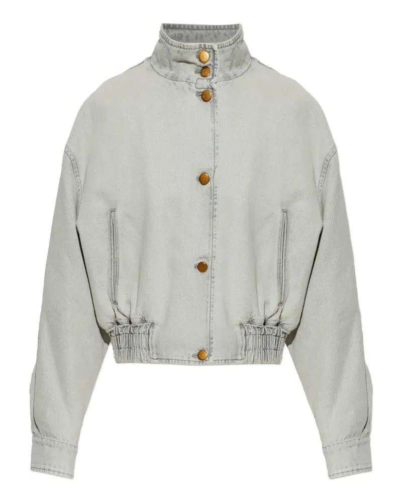 Jil Sander Wattierter Blouson aus Denim - Grau Grau