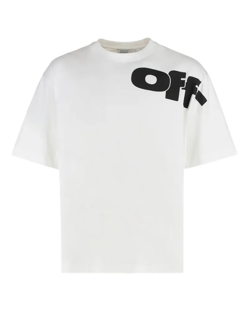OFF-WHITE logo-print T-shirt - Weiß Weiß