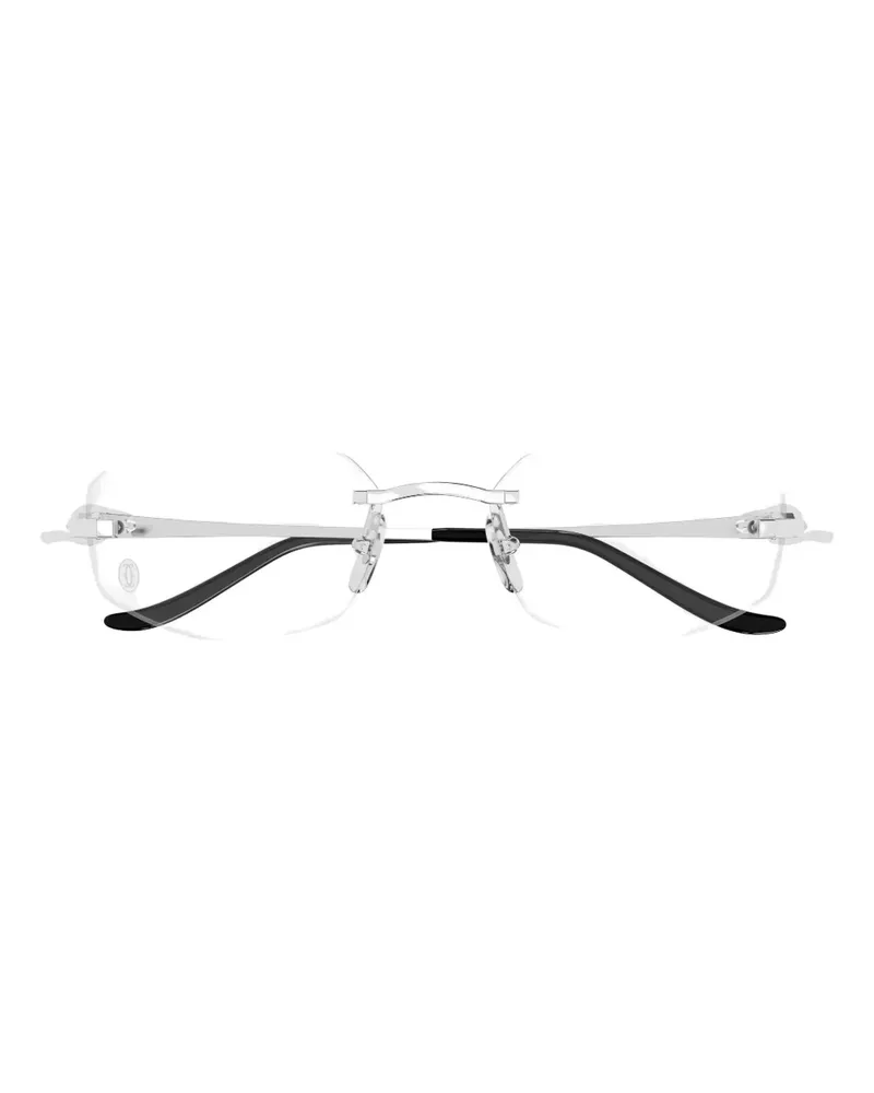 Cartier Rahmenlose Panthère Brille - Grau Grau