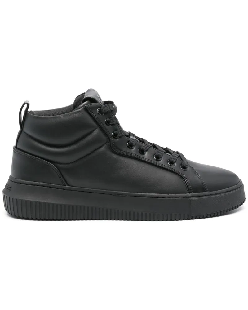 Calvin Klein Sneakers aus Leder - Schwarz Schwarz