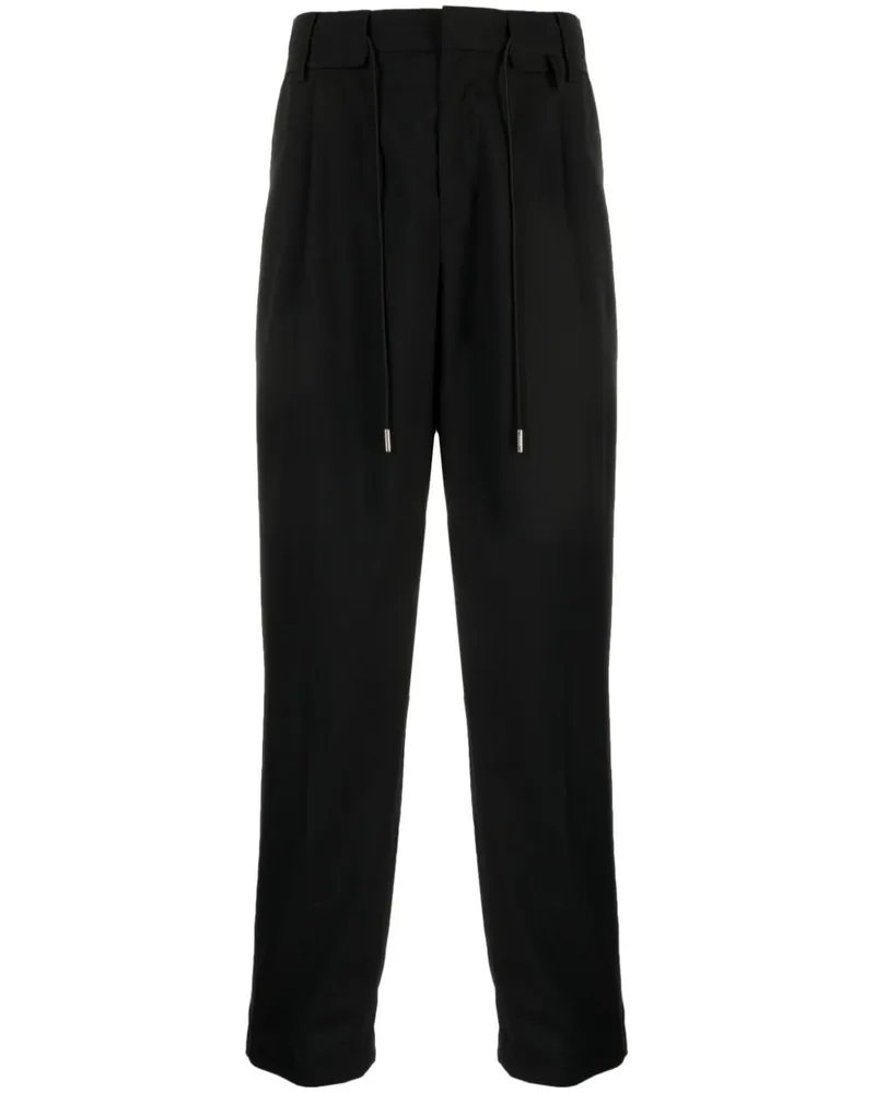 Sacai Tapered-Hose mit Kordelzug - Schwarz Schwarz