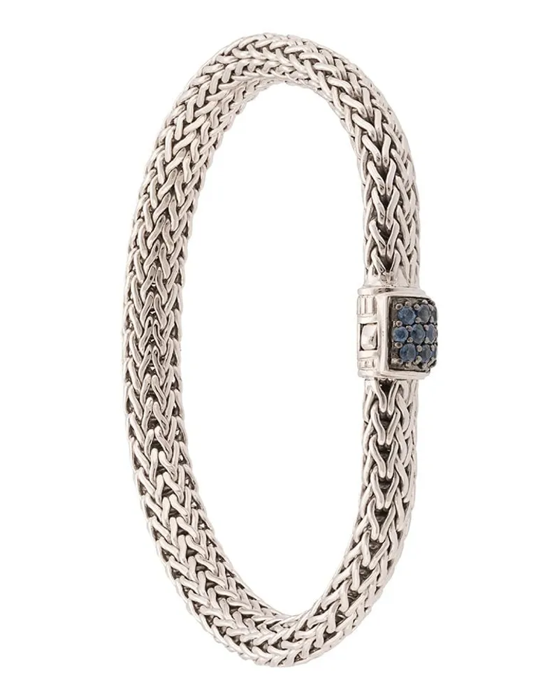 John Hardy Classic Chain 6,5mm Armband mit Saphir-Pavé - Silber Silber