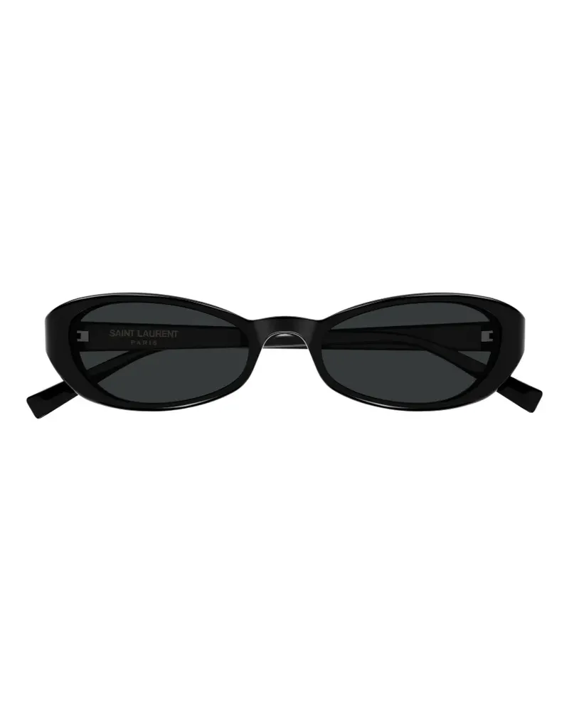 Saint Laurent oval-frame sunglasses - Schwarz Schwarz