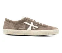 David Sneakers mit Logo - Braun