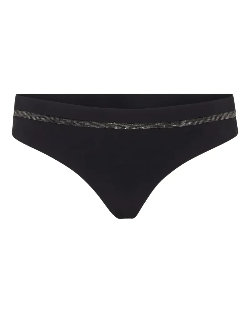 Brunello Cucinelli Monili Bikinihöschen mit Kettendetail - Schwarz Schwarz