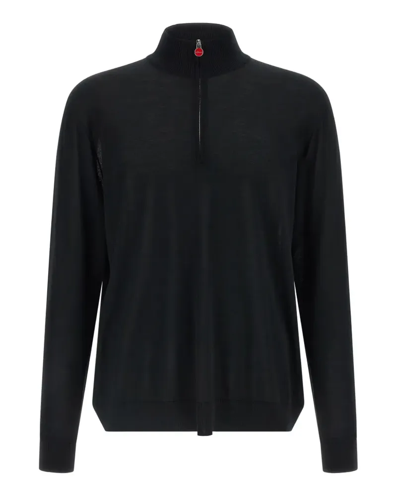 Kiton Pullover mit Reißverschluss - Schwarz Schwarz