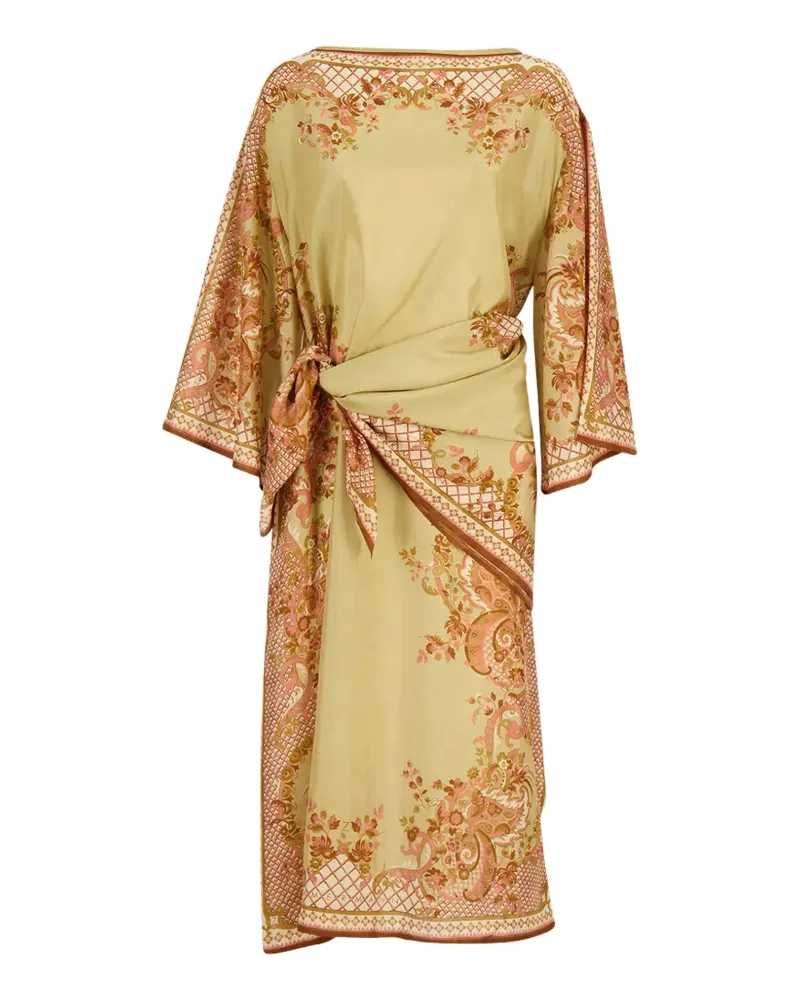 Zimmermann paisley-print midi dress - Grün Grün