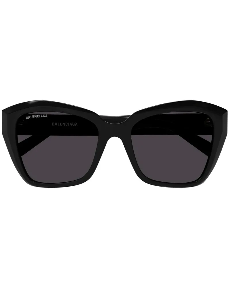 Balenciaga Sonnenbrille mit Butterfly-Gestell - Schwarz Schwarz