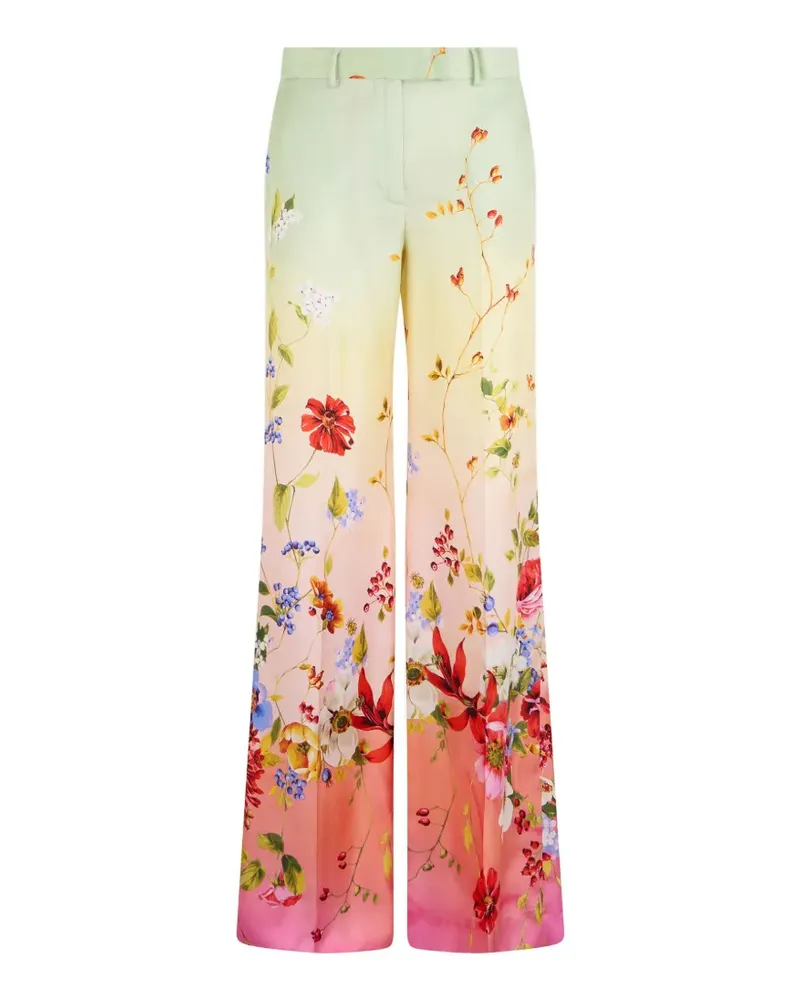 Roberto Cavalli floral print trousers - Grün Grün