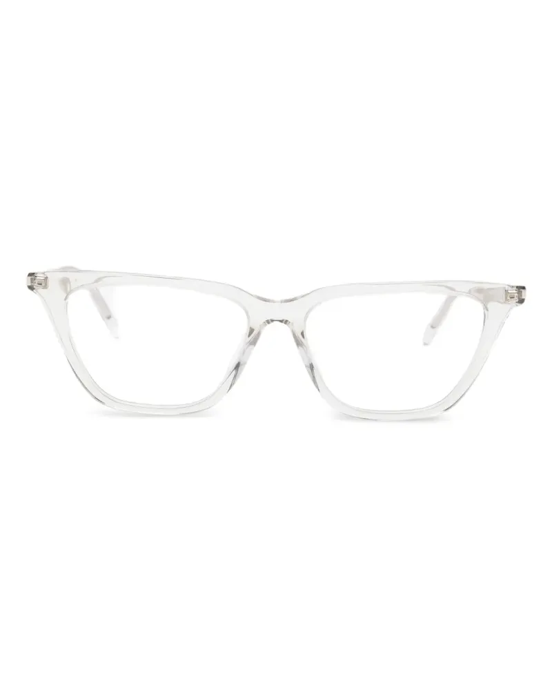 Saint Laurent Brille mit eckigem Gestell - Weiß Weiß