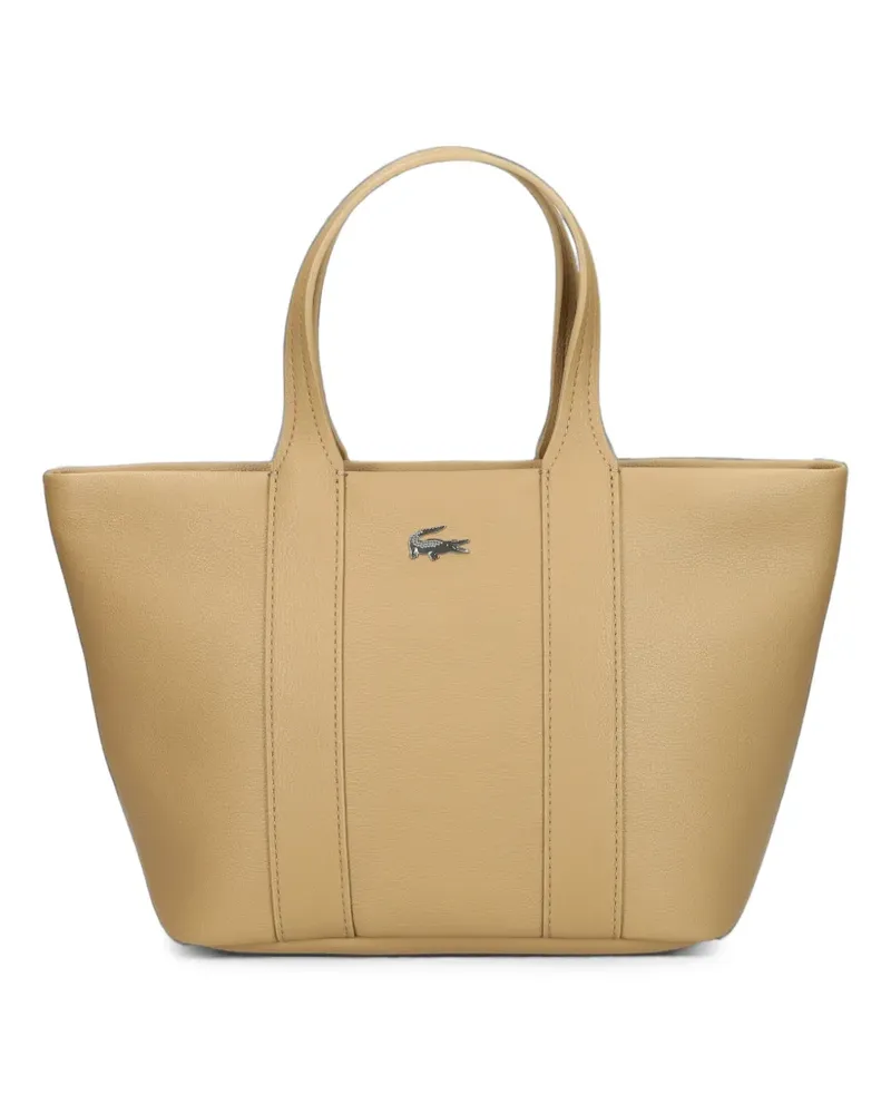 Lacoste Shopper mit Logo-Schild - Nude Nude
