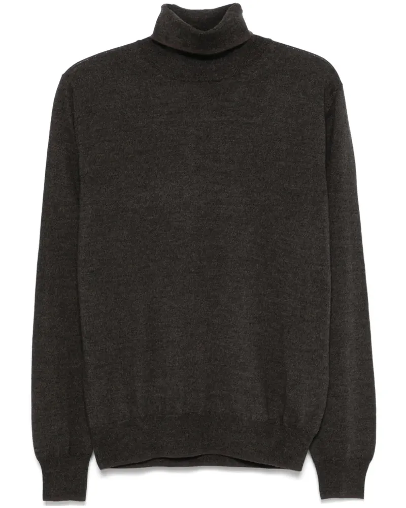 Canali Klassischer Pullover - Braun Braun