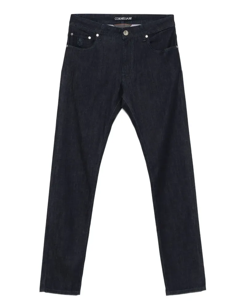 Corneliani Jeans mit Logo-Patch - Blau Blau