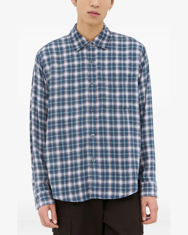 Stüssy Kariertes Matthew Hemd - Blau Blau