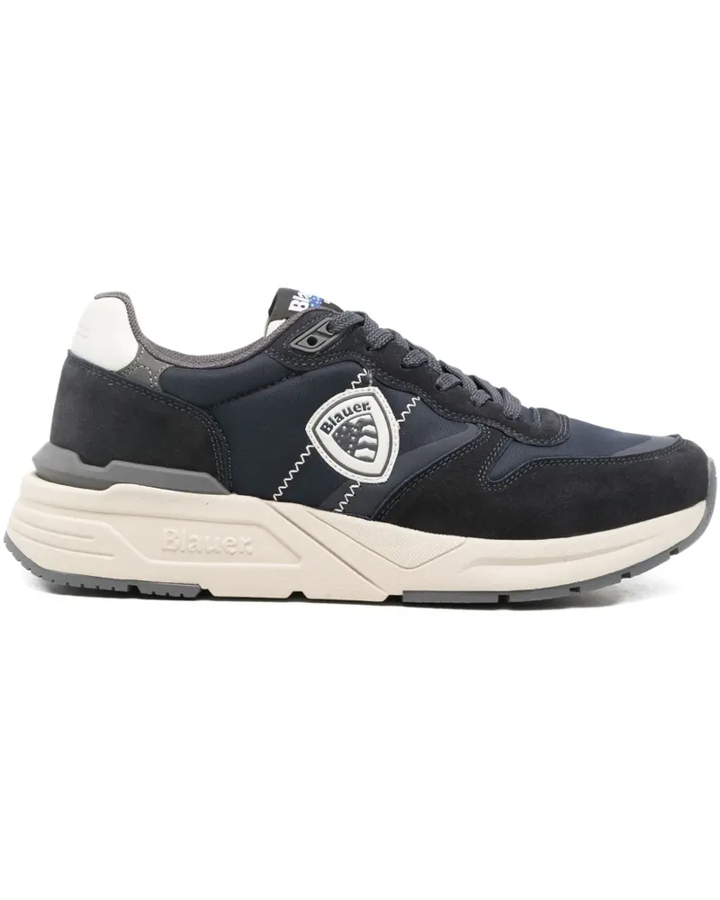 Blauer logo-patch sneakers Blau