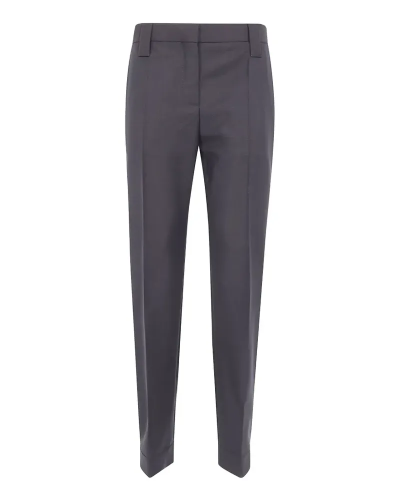Versace belt-loops tailored trousers - Grau Grau