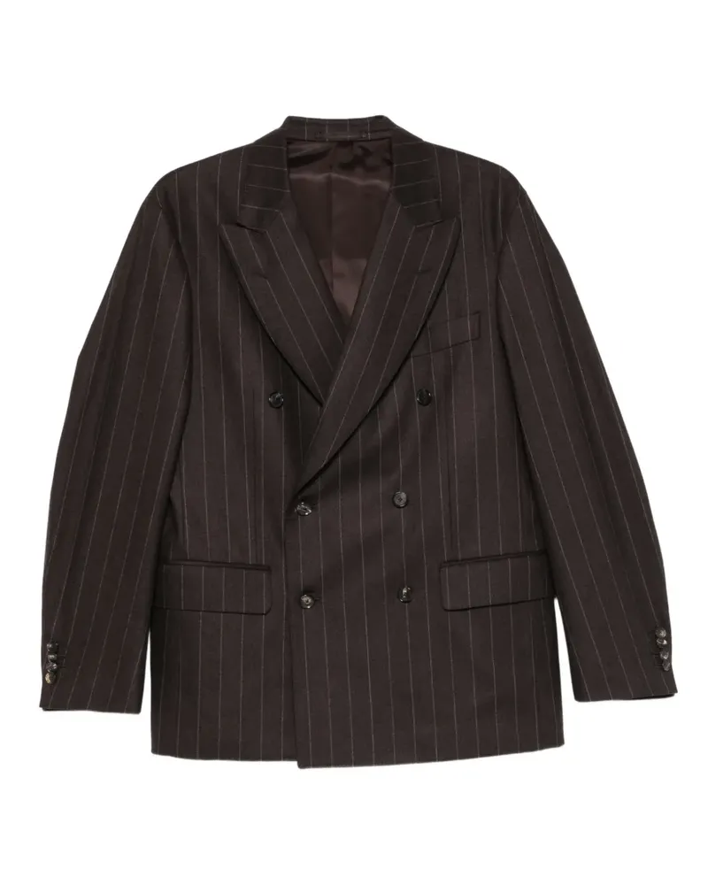Kaptain Sunshine pinstripe double-breasted jacket - Braun Braun