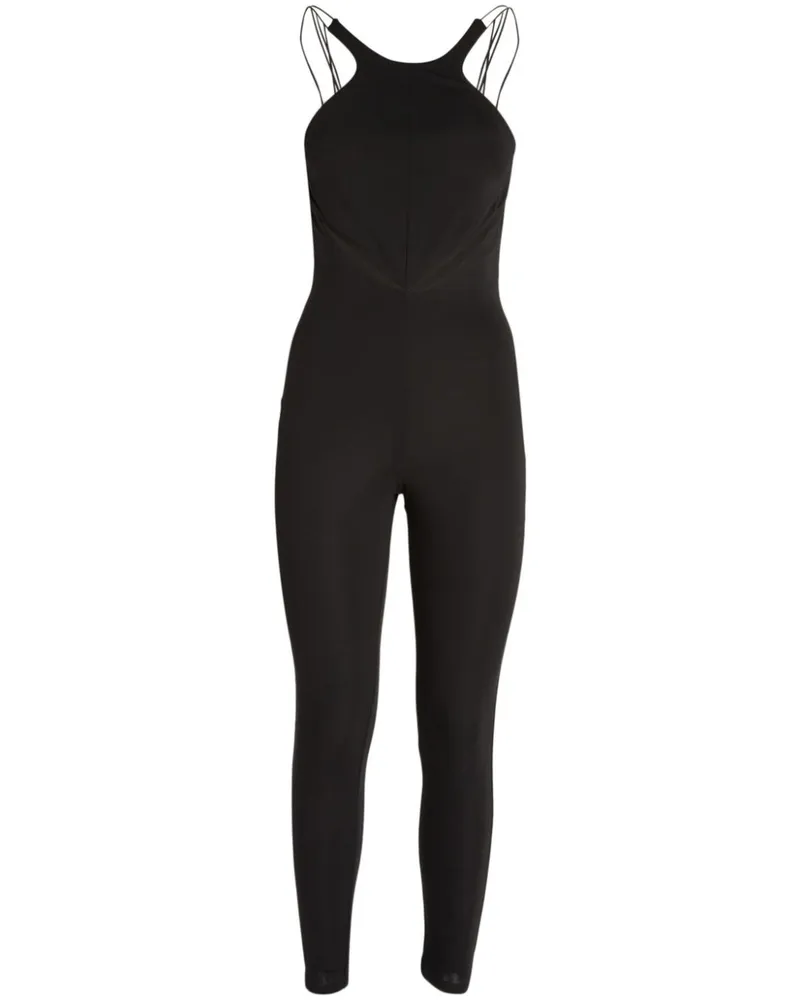 Alessandro Vigilante Jumpsuit mit geradem Bein - Schwarz Schwarz