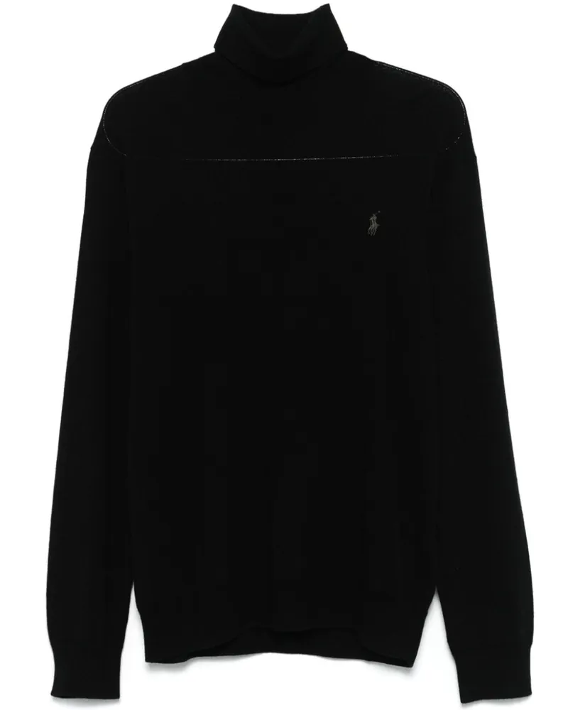 Ralph Lauren Pullover mit Polo Pony-Stickerei - Schwarz Schwarz