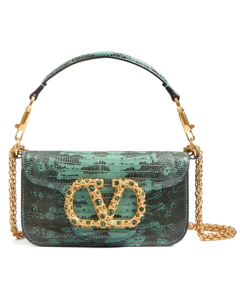 Valentino Garavani Kleine Locò Schultertasche - Grün Grün