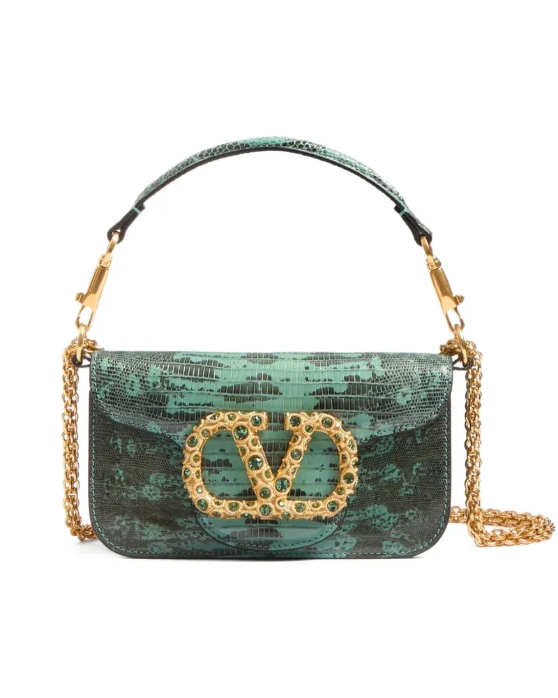 Valentino Garavani Kleine Locò Schultertasche - Grün Grün