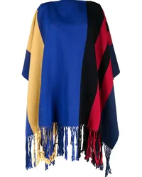 Colville Gestreifter Poncho Blau