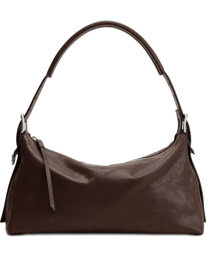 Christophe Lemaire Schultertasche mit Gürtel - Braun Braun