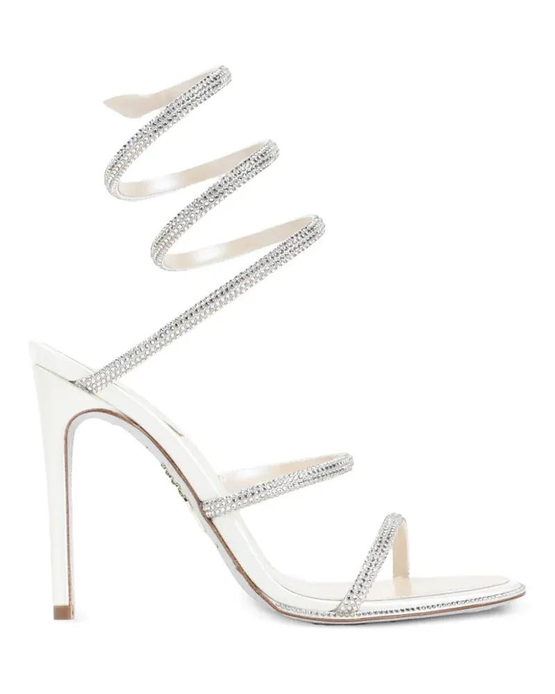 René Caovilla Cleo crystal-embellished sandals - Silber Silber
