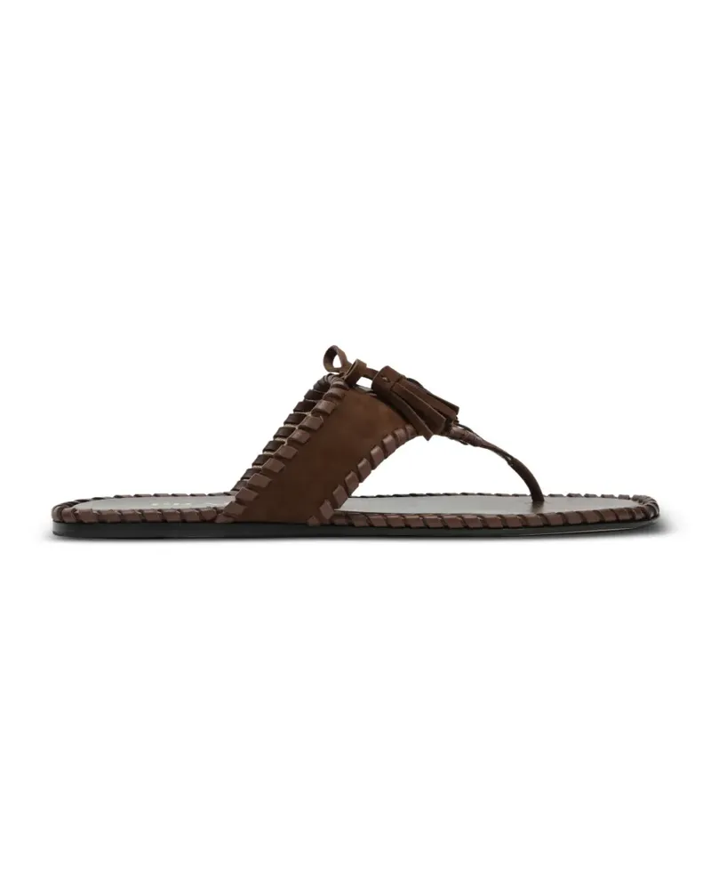 Prada suede flat sandals - Braun Braun