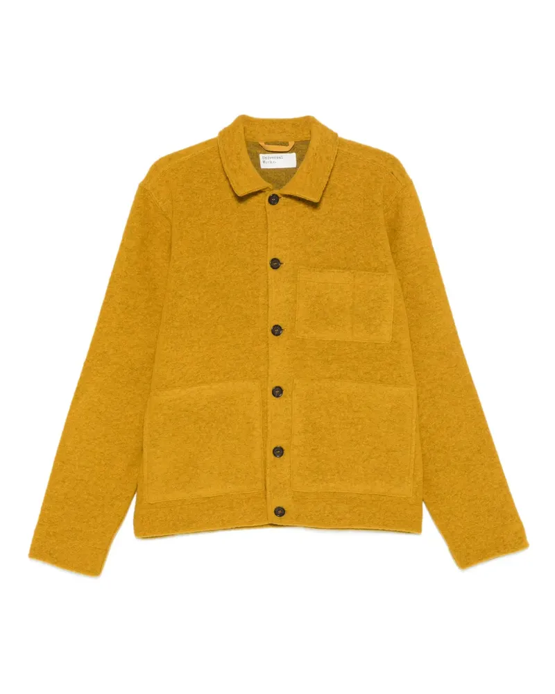 Universal Works single-breasted shirt jacket - Gelb Gelb