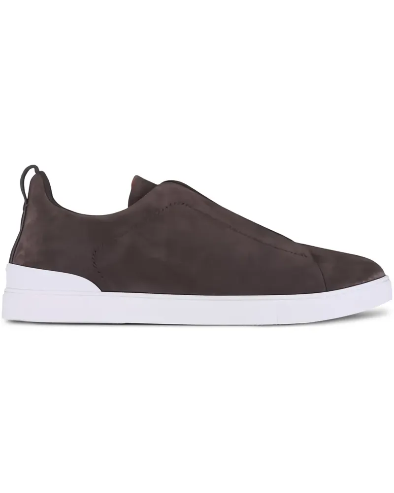 Ermenegildo Zegna Triple Stitch Sneakers - Braun Braun