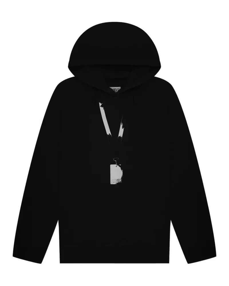 Maison Margiela Hoodie mit grafischem Print - Schwarz Schwarz