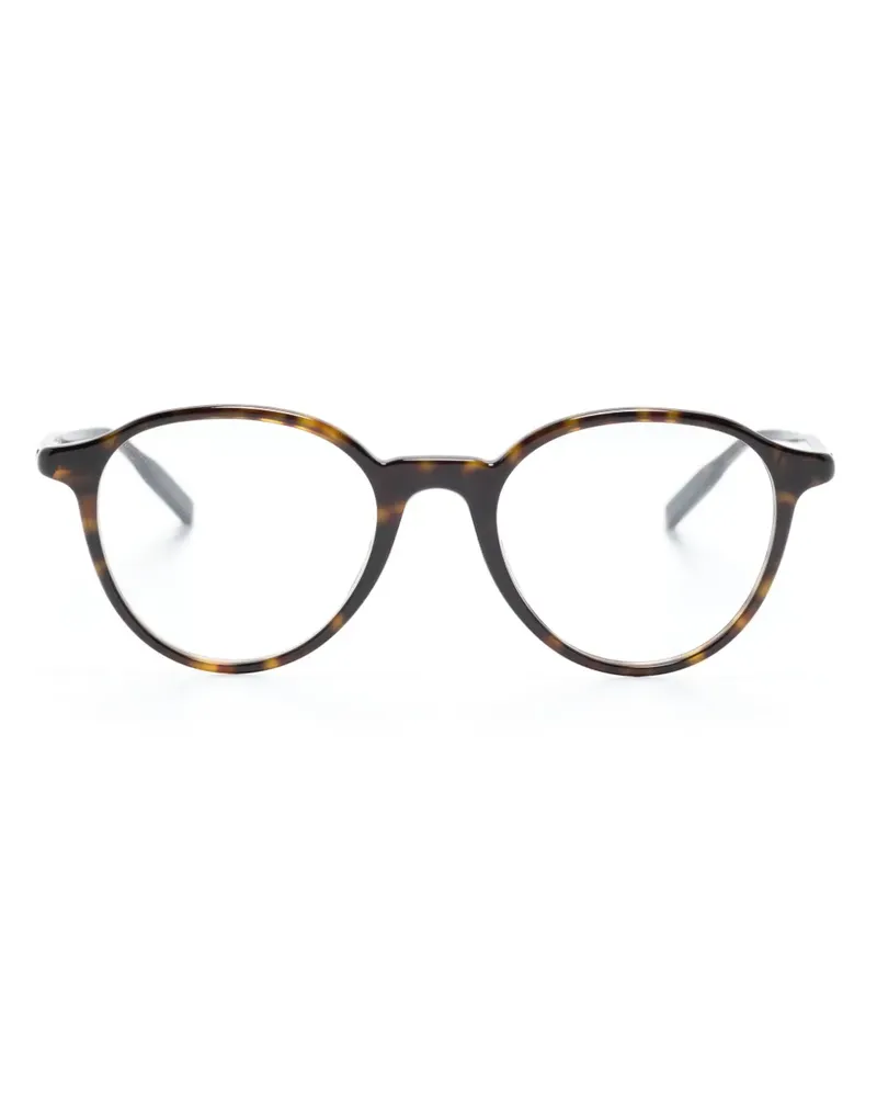 Montblanc Runde Brille in Schildpattoptik - Braun Braun