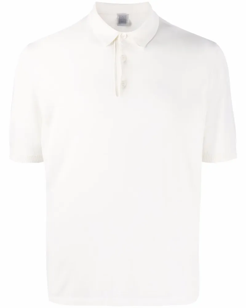 Eleventy Kurzärmeliges Poloshirt - Weiß Weiß