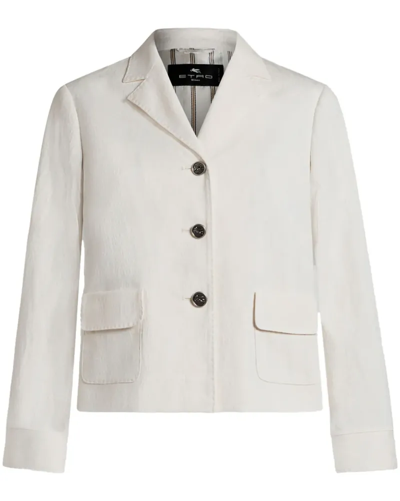 Etro Jacke mit Jacquardmuster - Weiß Weiß