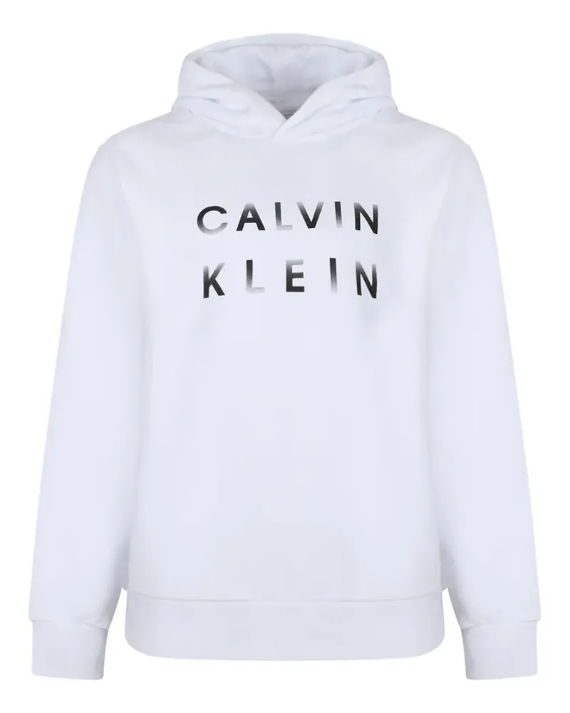 Calvin Klein Hoodie aus Bio-Baumwolle - Weiß Weiß