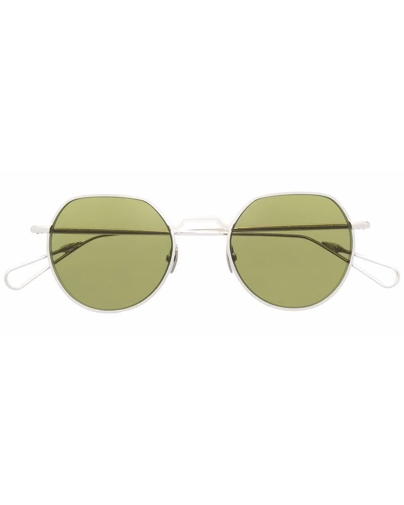 AHLEM Sonnenbrille mit rundem Gestell - Silber Silber