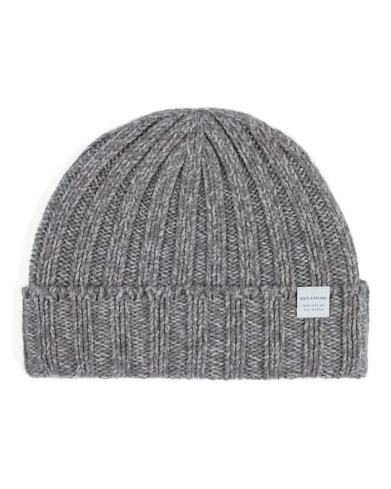 Paul & Shark ribbed beanie hat - Grau Grau